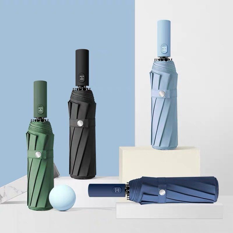 Automatic Umbrella Twelve Bone Three Fold Umbrella