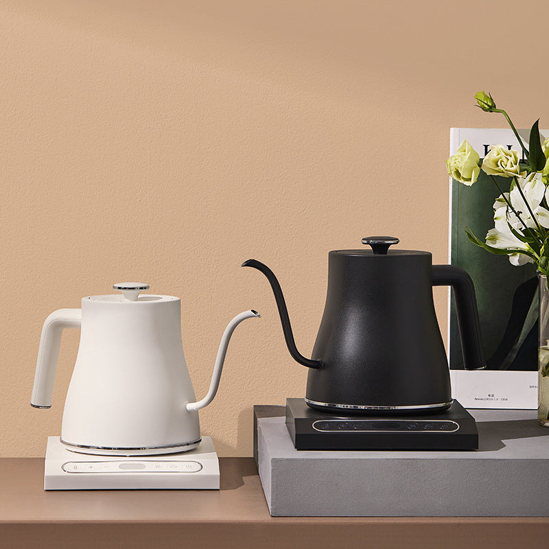 Stainless Steel Electric Kettle With Temperature Control 1200W For Family Use Three To Five People Black