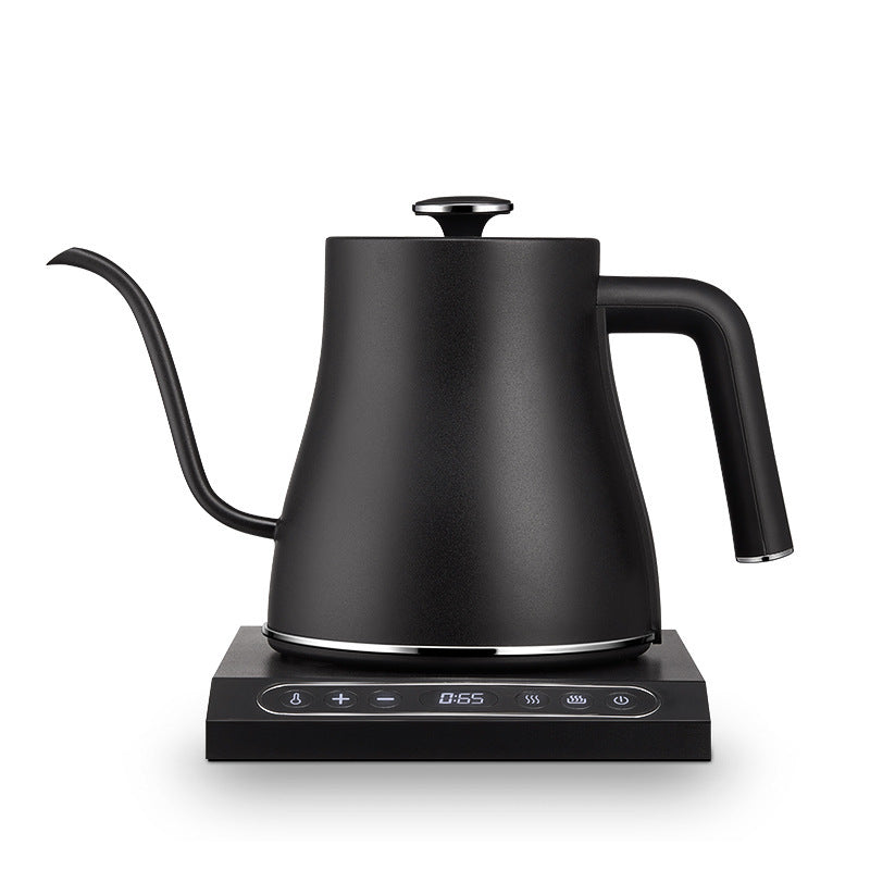 Stainless Steel Electric Kettle With Temperature Control 1200W For Family Use Three To Five People Black