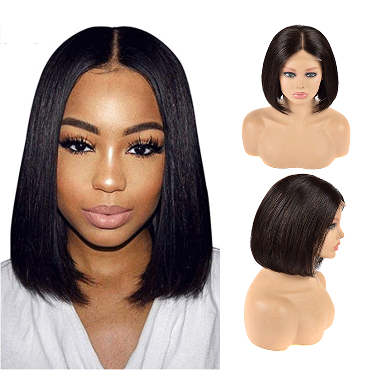 13x4 Lace Front Bob Wig - Human Hair Short Wig