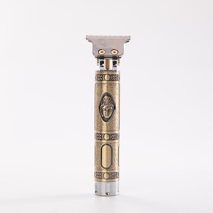 Electric Hair Clipper Men's Oil Head Electric Hair Clipper Hair Clipper Set Electric Hair Clipper Buddha Head Retro Household Cross-Border