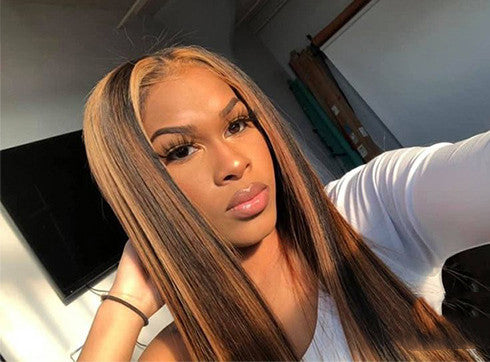 Long Synthetic Wig with Bangs - High Temperature Fiber