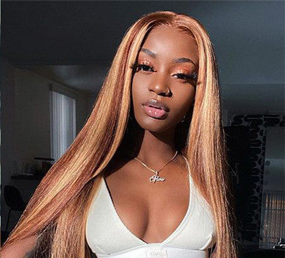 Long Synthetic Wig with Bangs - High Temperature Fiber