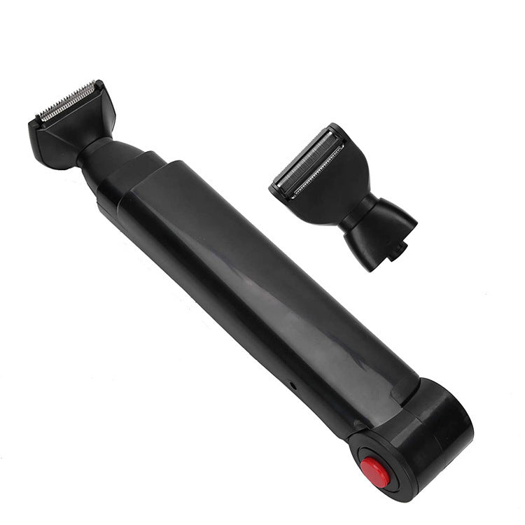 Electric Back Hair Shaver Trimmer Machine Long Handle USB Folding Double Sided Back Body Hair Leg Removal Tool