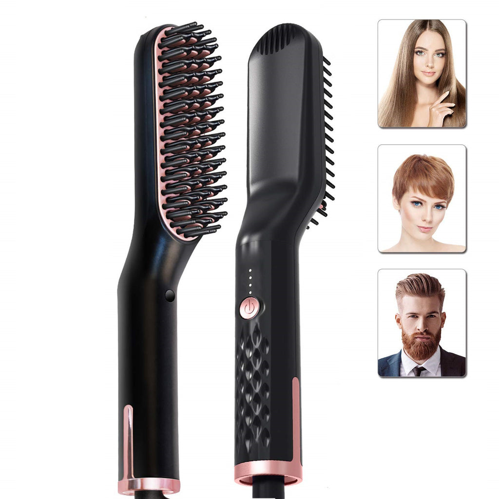Hair Styling Comb And Hair Straightener Dual Use Wet And Dry Hair Tourmaline Ceramic Heat With Ten Temperature Settings
