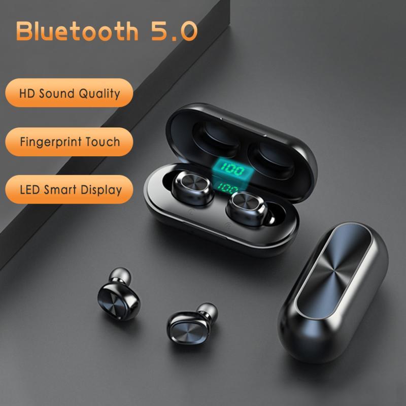 B5 Bluetooth Headset Binaural Digital Display Stereo Earbuds Wireless Headset Bluetooth Five Point Zero For iPhone