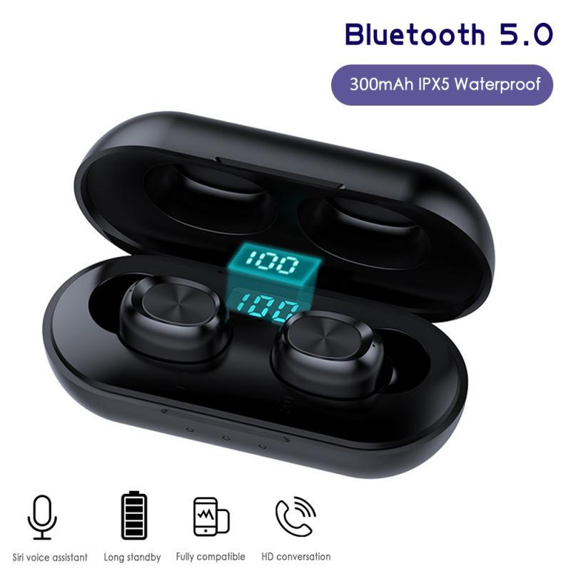 B5 Bluetooth Headset Binaural Digital Display Stereo Earbuds Wireless Headset Bluetooth Five Point Zero For iPhone