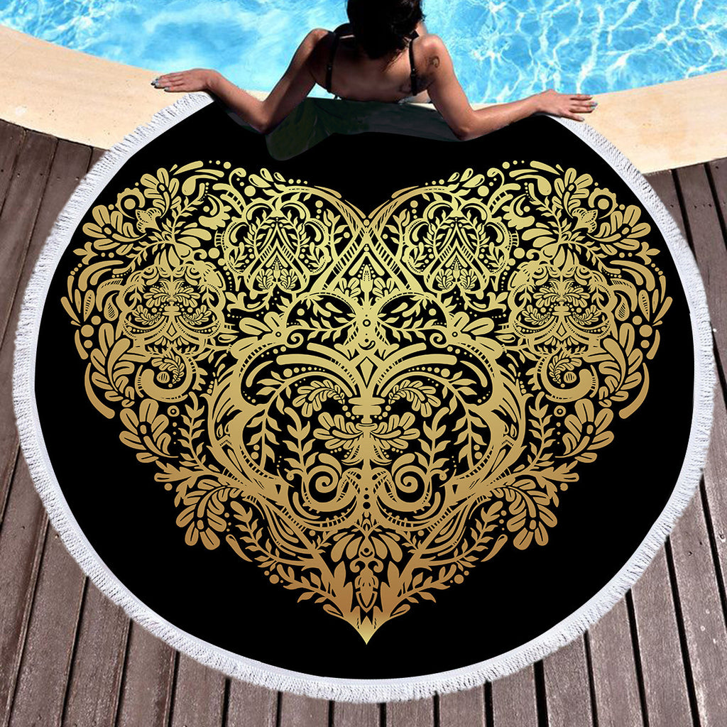 Bronzing Microfiber Beach Towel Can Be Customized