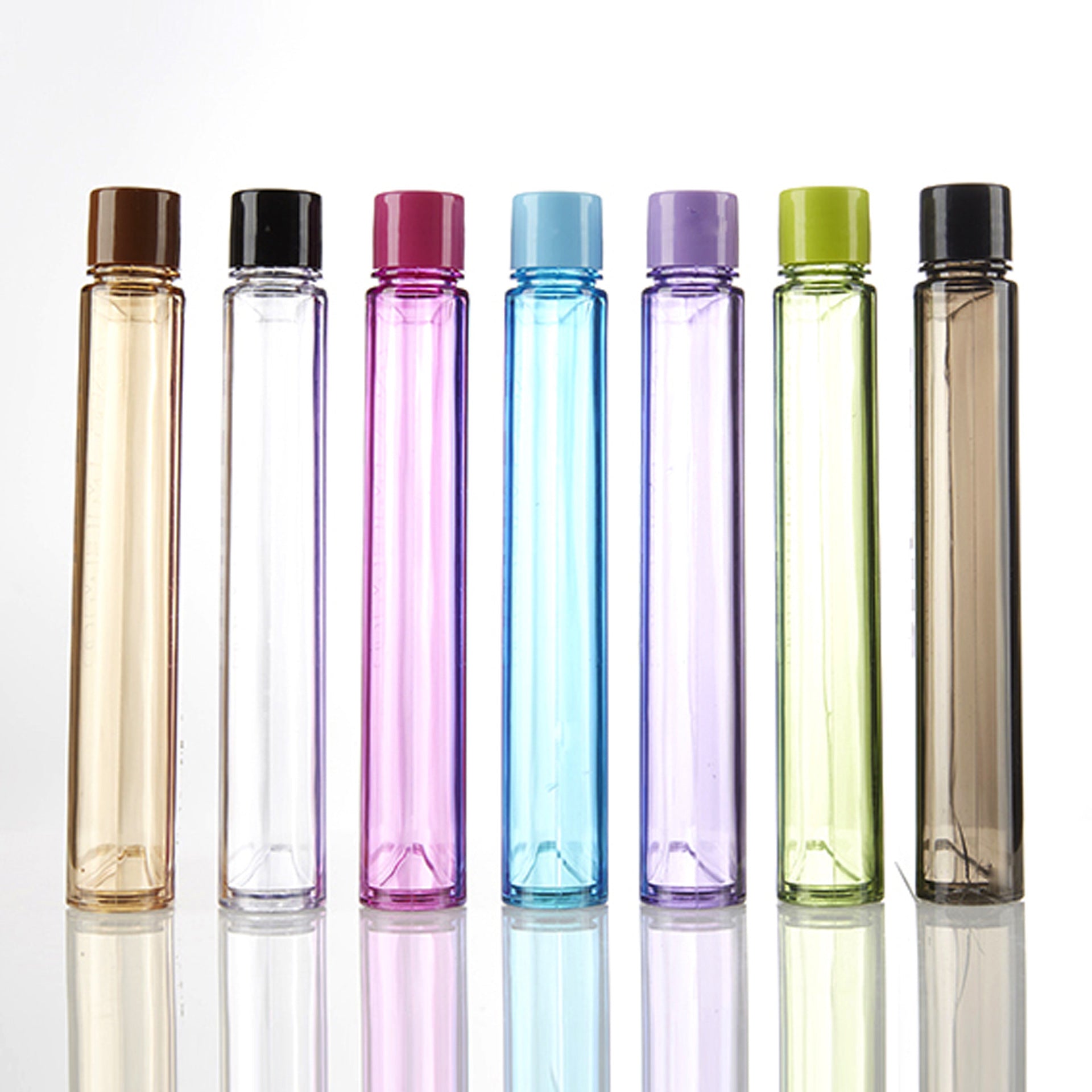 Portable Plastic Water Bottle Leakproof Safe Eco Friendly Transparent Matte Finish Non Slip Travel Design