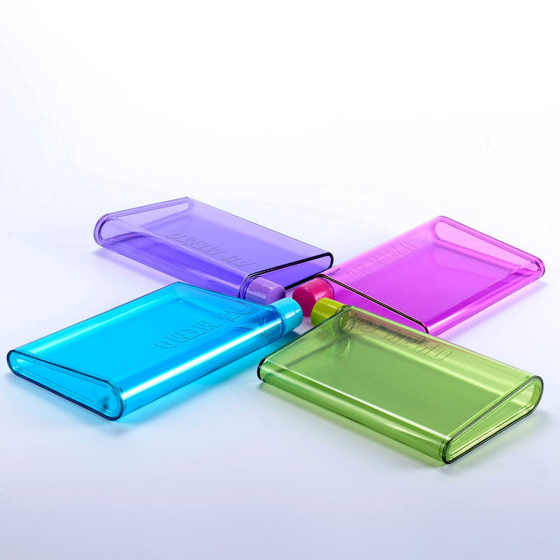 Portable Plastic Water Bottle Leakproof Safe Eco Friendly Transparent Matte Finish Non Slip Travel Design