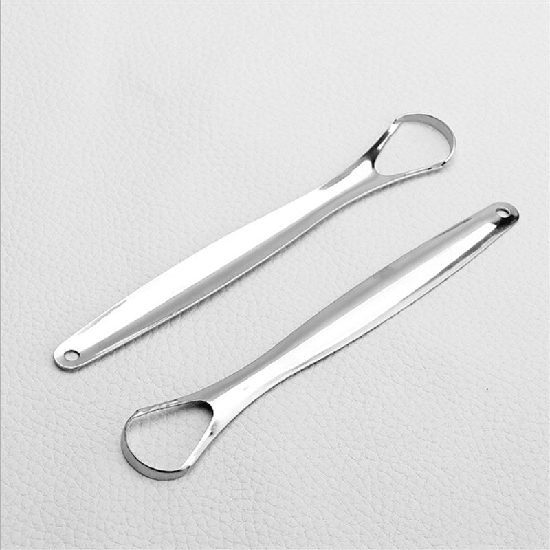 Portable Stainless Steel Water Drop Tongue Scraper Cleane Tongue Scraper Cleane