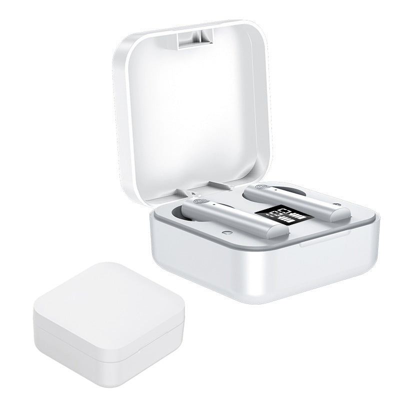 Bluetooth Wireless Headset for Sports With NFC, 5.0 Stereo Earbuds, Battery Display, Multi Point, Black