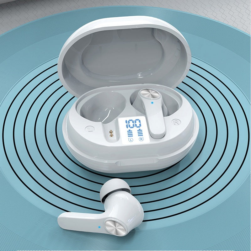 ANC Active Noise Cancelling D01 TWS Bluetooth Headset with Touch Control, Long Battery Life, Smart Digital Display for Sports and Music