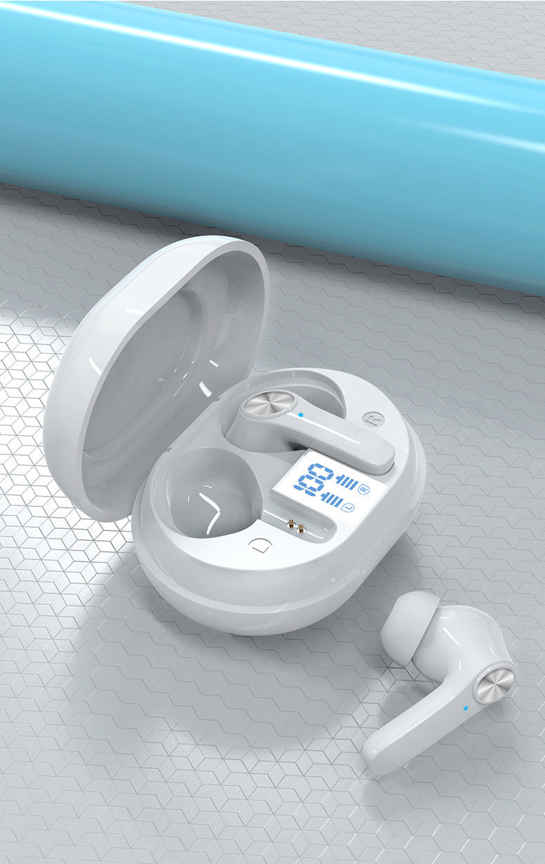 ANC Active Noise Cancelling D01 TWS Bluetooth Headset with Touch Control, Long Battery Life, Smart Digital Display for Sports and Music