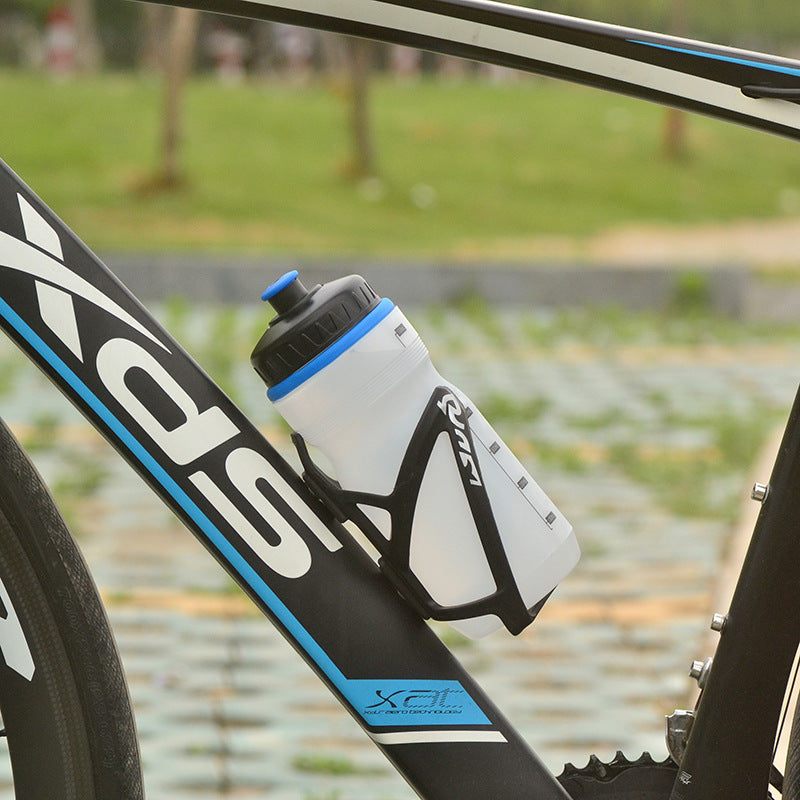 Large Capacity Mountain Bike Water Bottle 550ML Plastic Cycling Bottle Red Blue Black