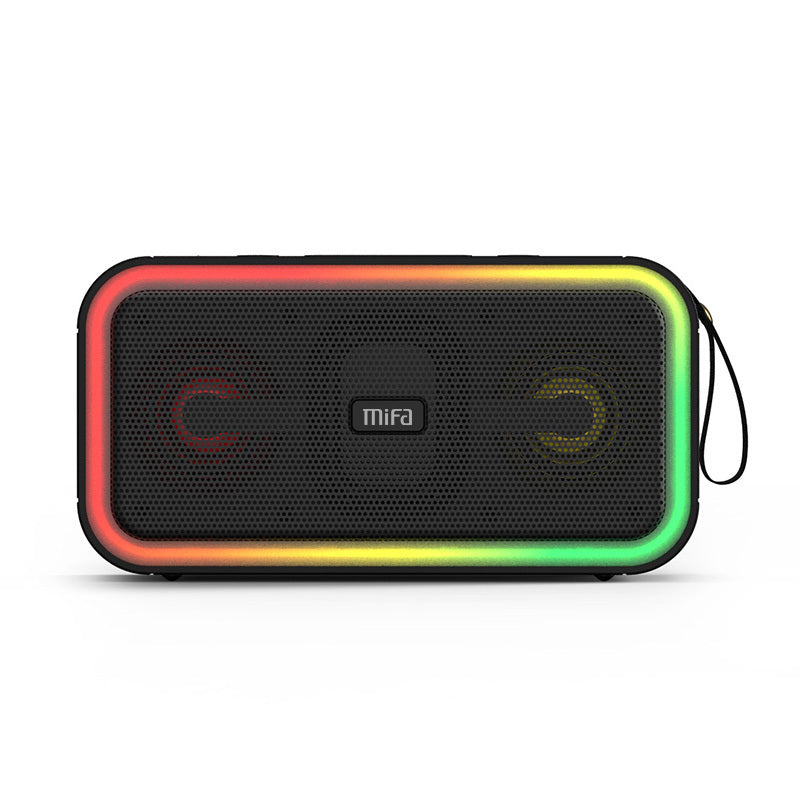 Mifa F60 Bluetooth Speaker With Colored Lights Dual Speakers Ultra Large Volume Built In Battery Portable