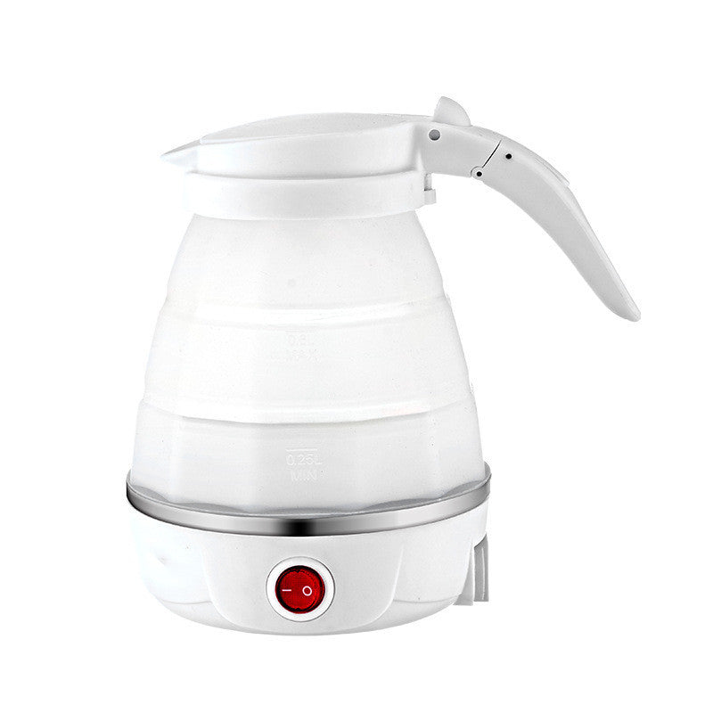 Foldable Silicone Electric Kettle 1L Travel Friendly Portable Fast Heating Push Button Operation Plastic Body