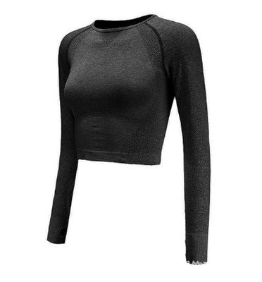 Nylon Spandex Yoga Long Sleeve Top For Running Fitness Dance Training Breathable Comfort