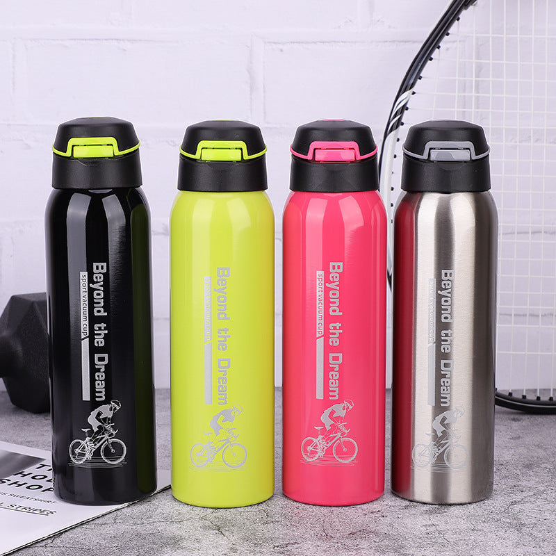 Bike Water Bottle - Cycling Sports Bottle with Secure Grip