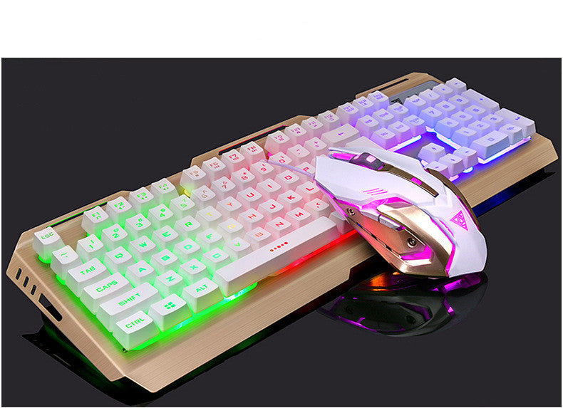 Wired Gaming Keyboard and Mouse Set - RGB Backlit for PC Desktop Laptop