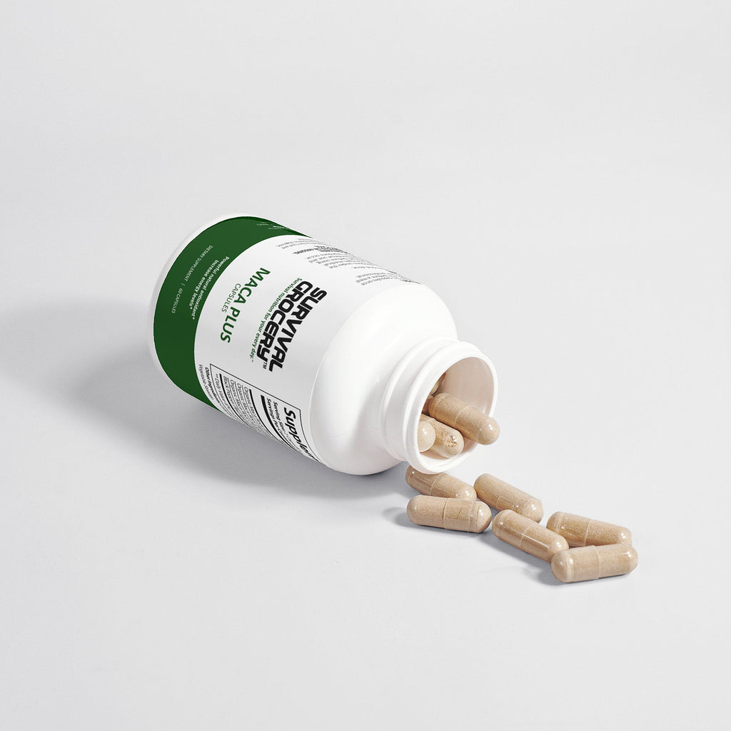 Maca Plus – Triple Organic Maca Root Supplement | 1500mg | 60 Caps