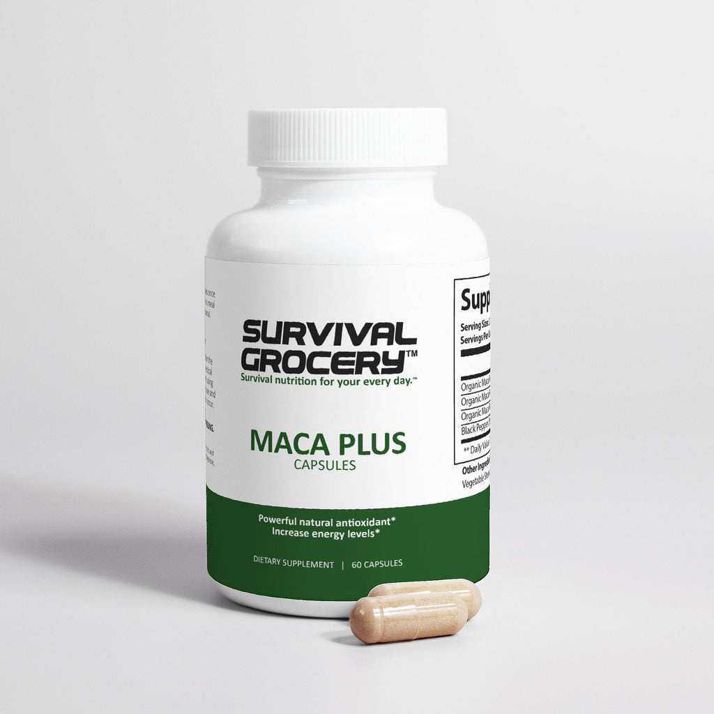 Maca Plus – Triple Organic Maca Root Supplement | 1500mg | 60 Caps