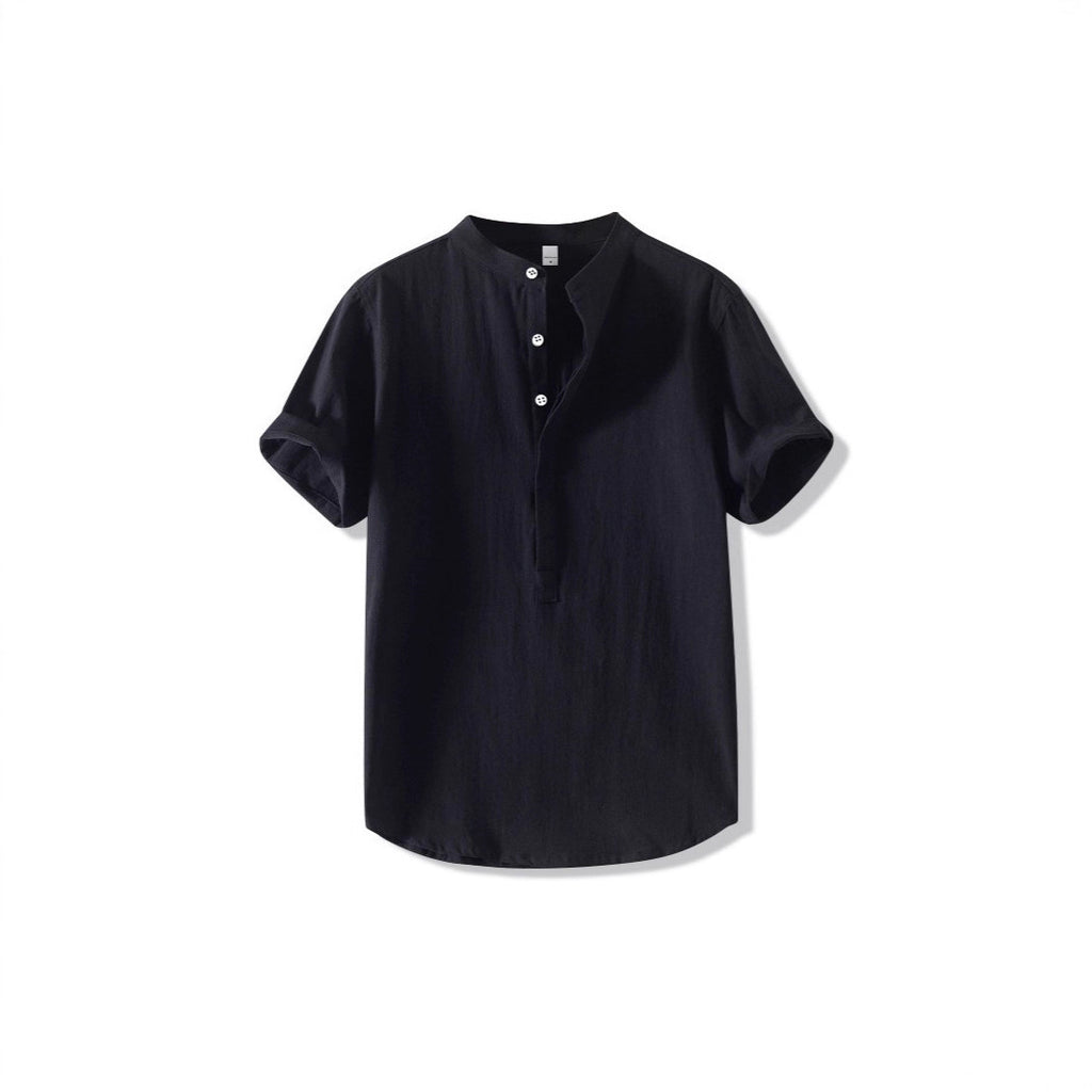 Chinese Style Summer Men's Linen Shirt