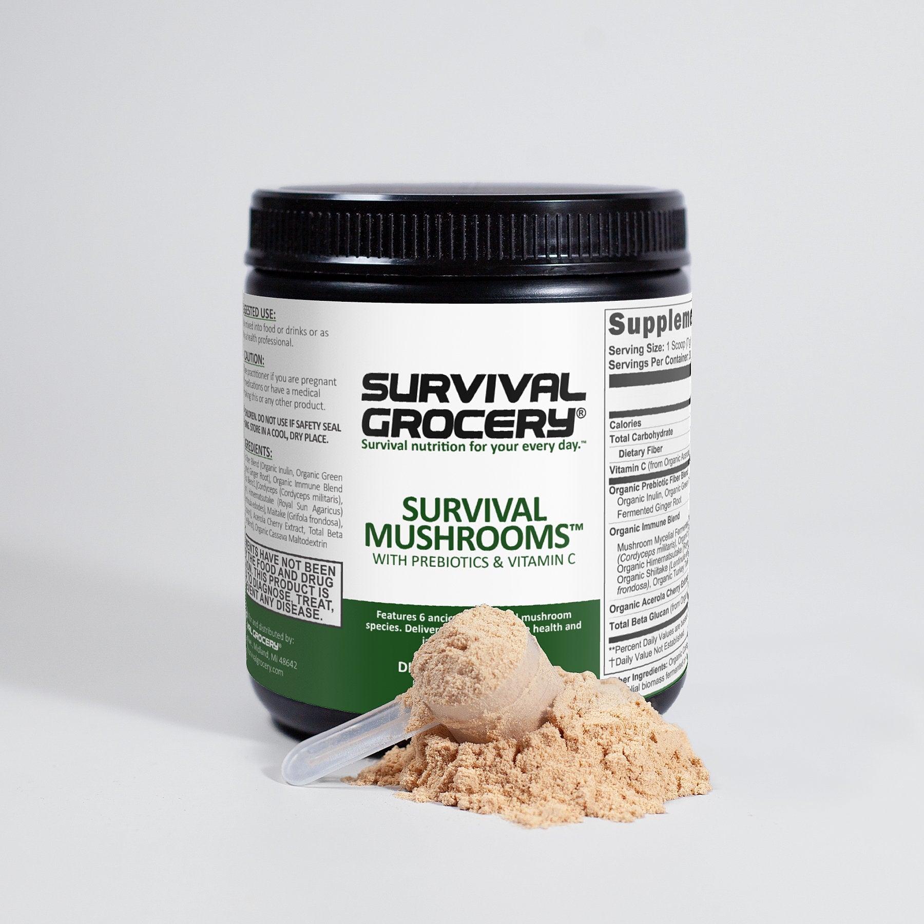 Fermented Mushroom Blend – 6-Mushroom Immune Support Supplement