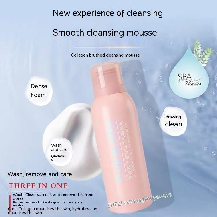 Collagen Bubble Mousse Facial Cleanser - Deep Cleansing Foam