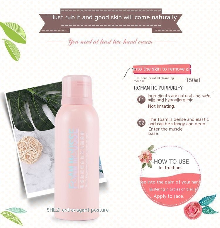 Collagen Bubble Mousse Facial Cleanser - Deep Cleansing Foam