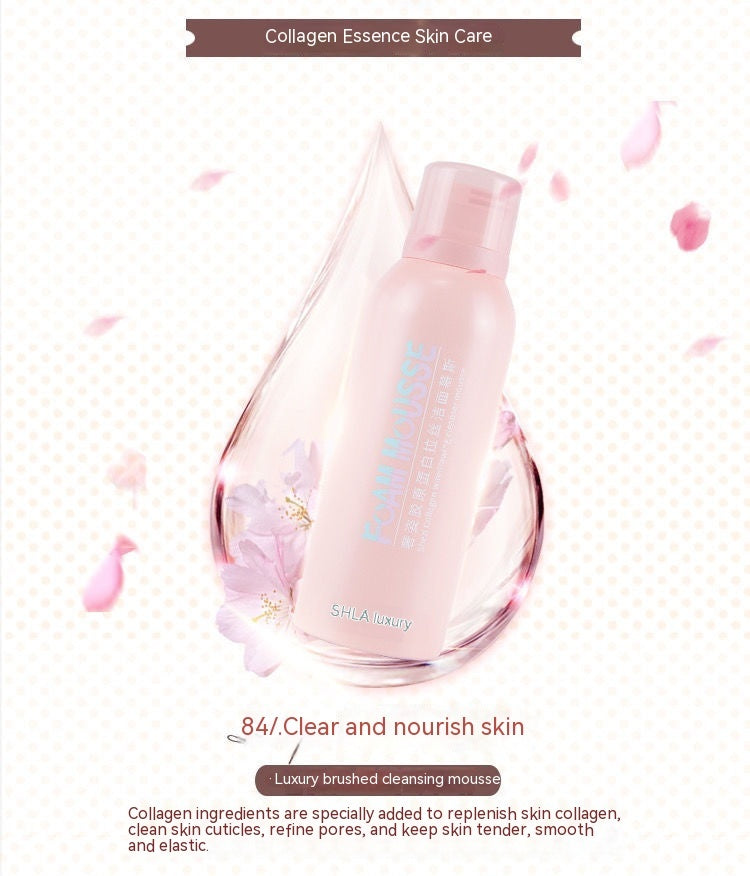Collagen Bubble Mousse Facial Cleanser - Deep Cleansing Foam