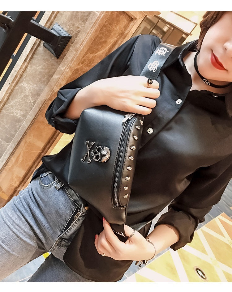 Men's Street Style Rivet Crossbody Bag - Small Shoulder Messenger