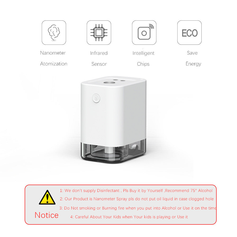 Portable Alcohol Spray Sterilizer, Automatic Induction Hand Sterilizer