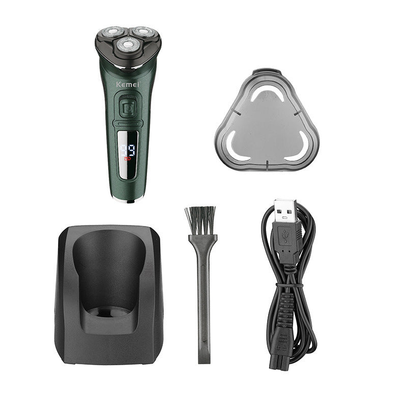USB Rechargeable Electric Shaver for Men - Waterproof Cordless
