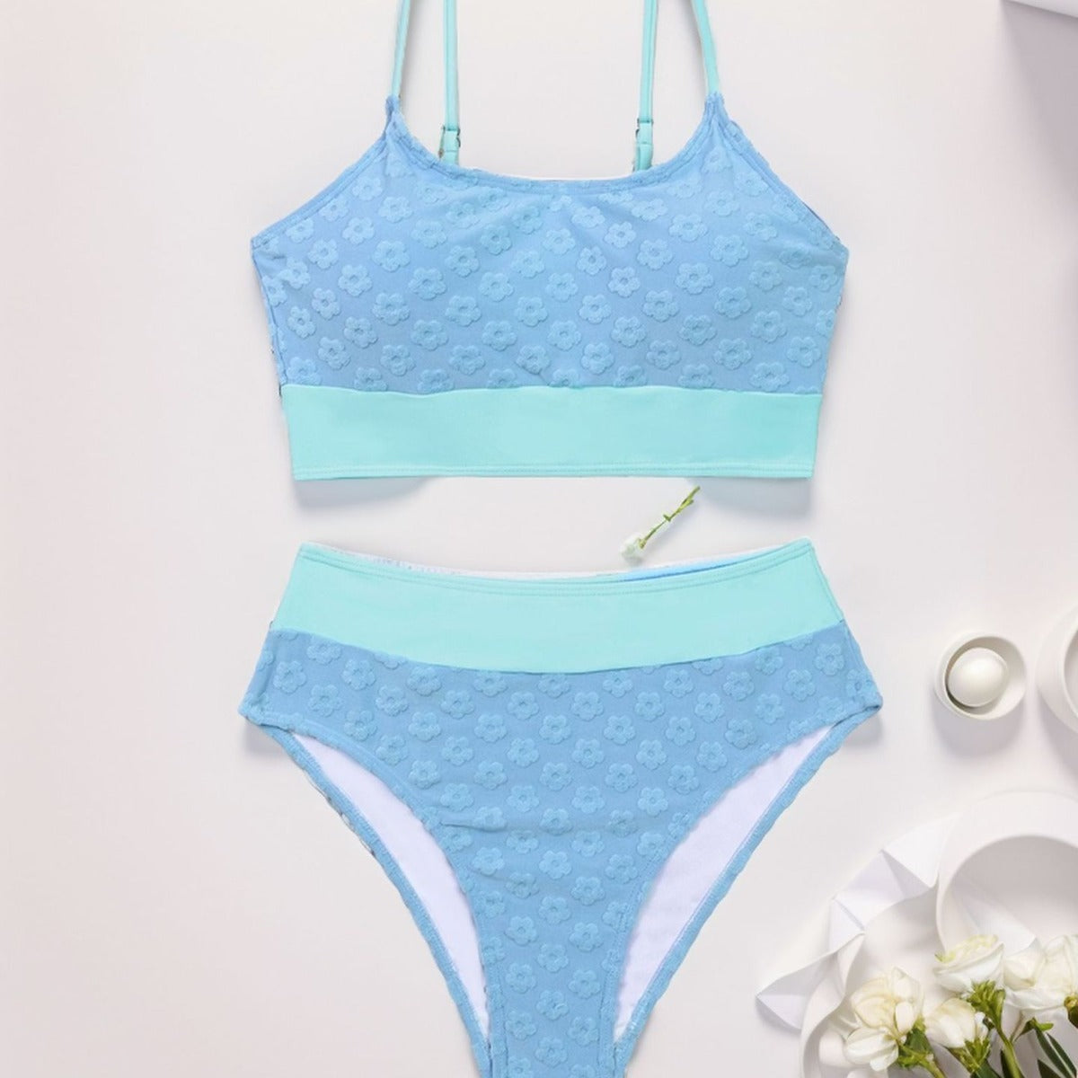New Color Matching Bikini Swimsuit Swimwear Women