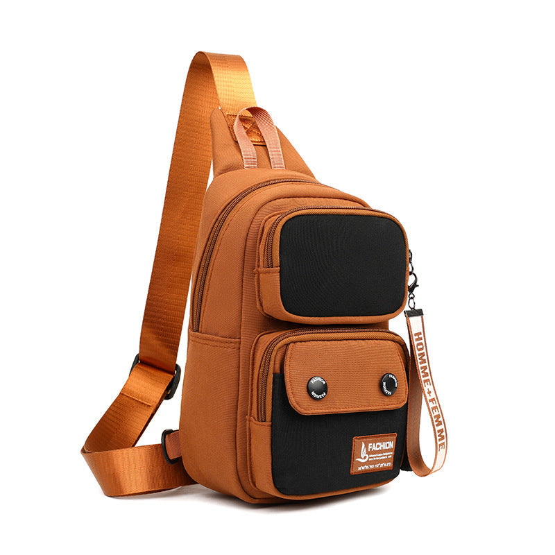 Outdoor Leisure Nylon Crossbody Shoulder Bag Lightweight Multifunctional Storage For Travel And Daily Use