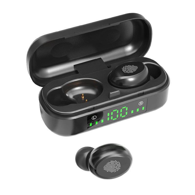 Bluetooth Earphone With Battery Display Voice Control Call Function Music 5 0 Stereo Multi Point Connection