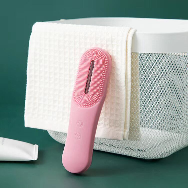 Ultrasonic Facial Cleanser with Red Light Therapy
