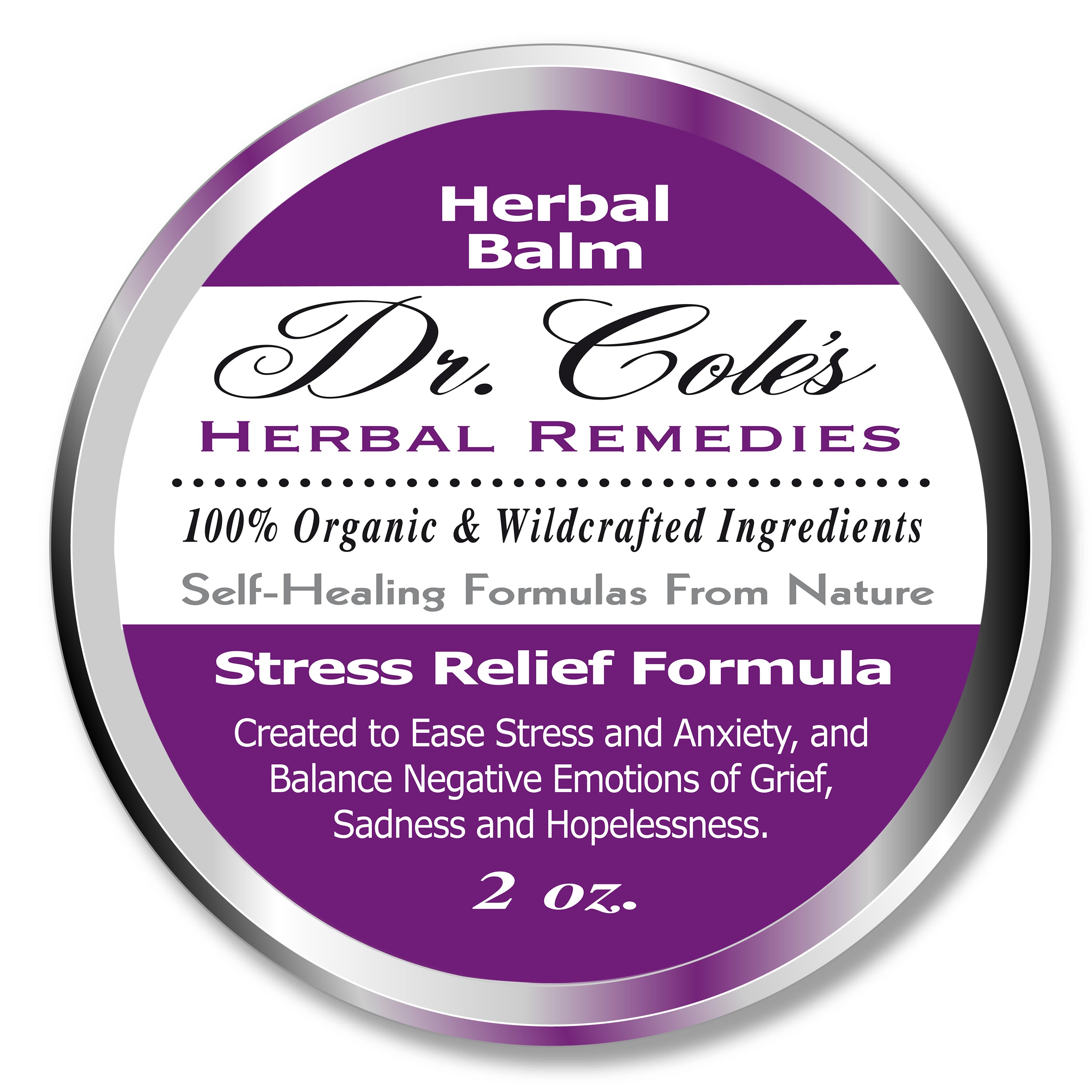 Dr. Cole's Organic Stress Relief Herbal Balm