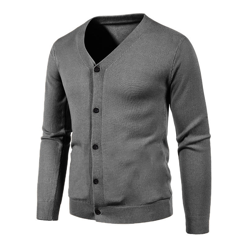 Fashion Men's Cardigan Personality V-neck Fashion Knitwear Sweater