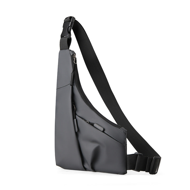 Waterproof Burglar Proof Next To The Skin Sunday Bag Triangle Bag For Men Crossbody Style In Gray Or Black