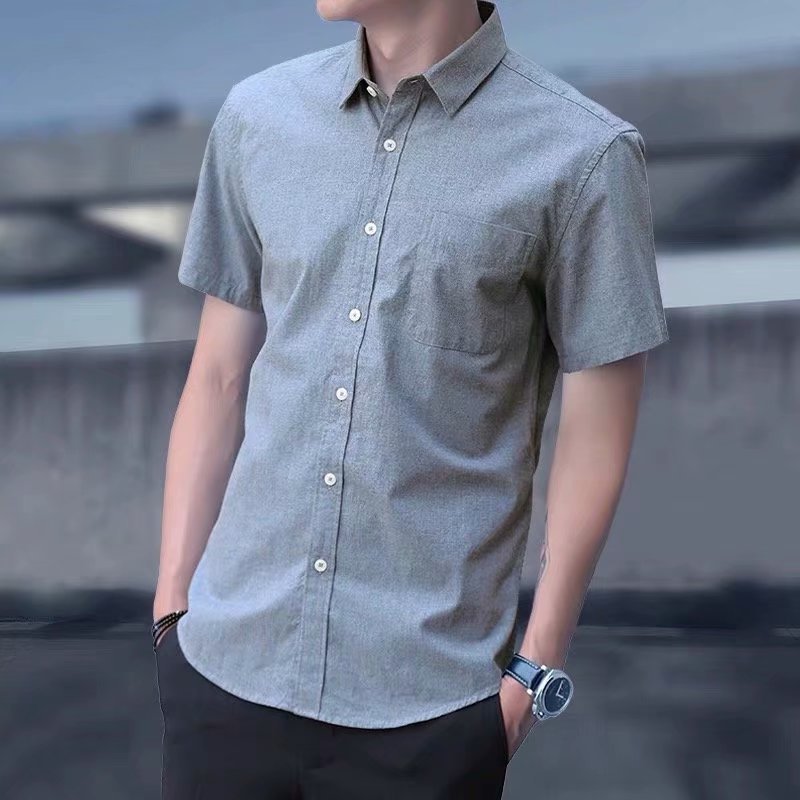 Trendy Handsome Summer Short Sleeve Men's Shirt