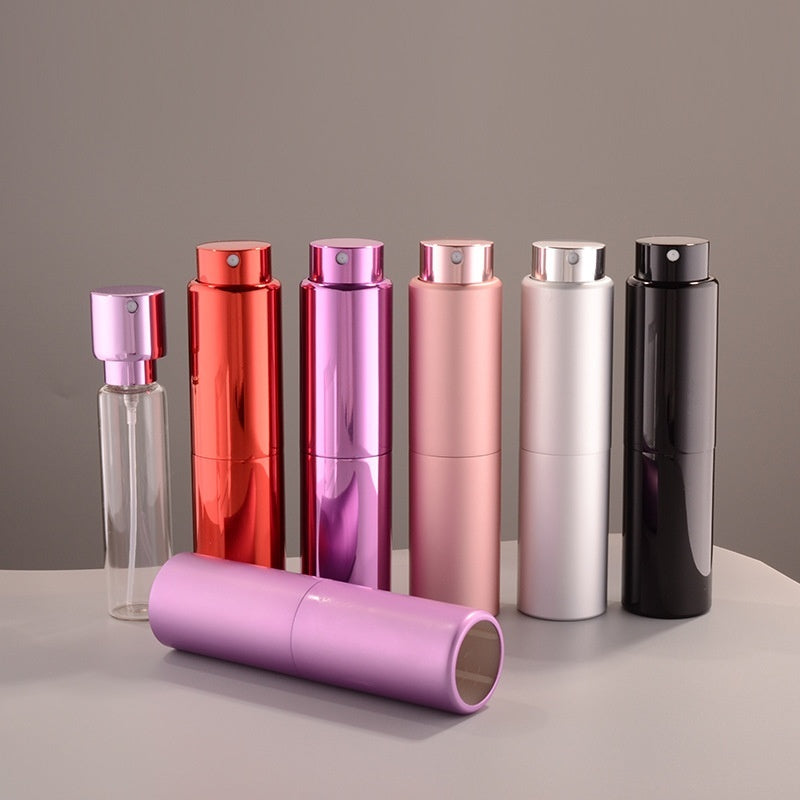 In Stock Wholesale Perfume Sub-bottles 20ML Rotating Bottle Glass Liner Removable Nozzle