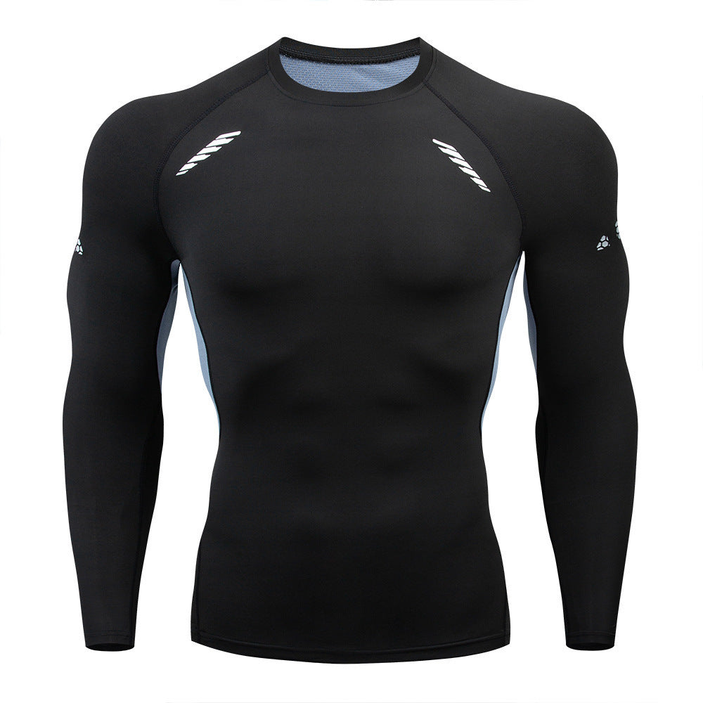 Men's Quick Dry Long Sleeve Sports Shirt For Workout And Fitness Training Moisture Wicking Athleisure