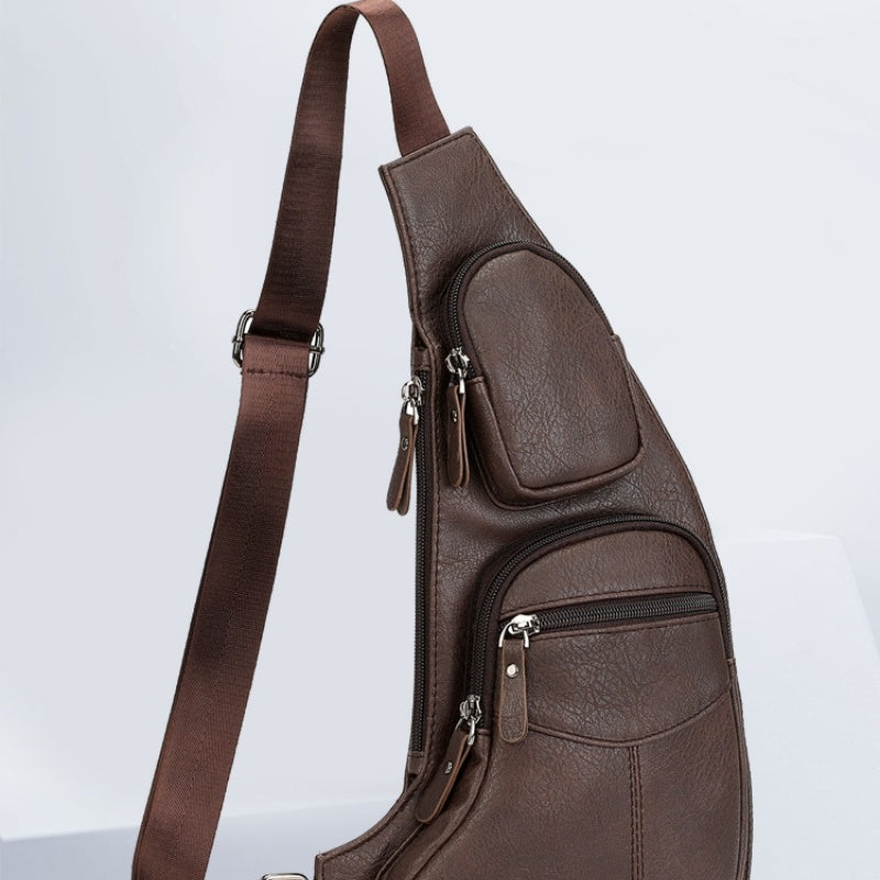 Men's Chest Bag Anti Theft Outdoor Shoulder Bag Waterproof Ultra Light Wear Resistant Casual Street Trend