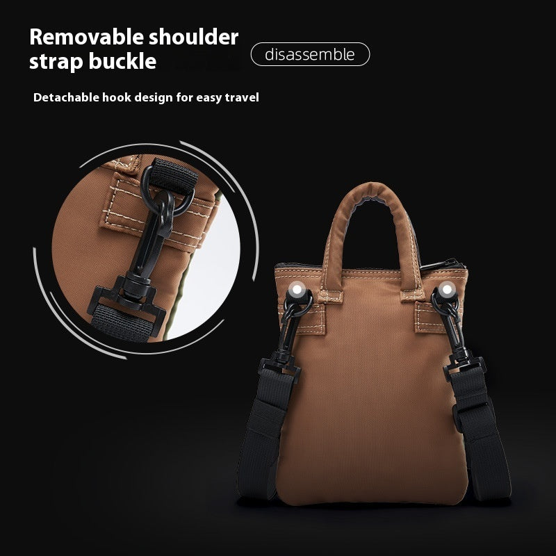 Blue Green Crossbody Messenger Bag For Men Lightweight Cycling Sports Bag With Polyester Lining 15x20 Cm