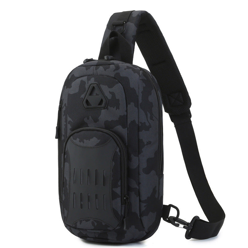 Multi Functional Tactical Chest Bag For Men Crossbody Shoulder Outdoor Travel Gear For Hiking Camping And Cycling Oxford