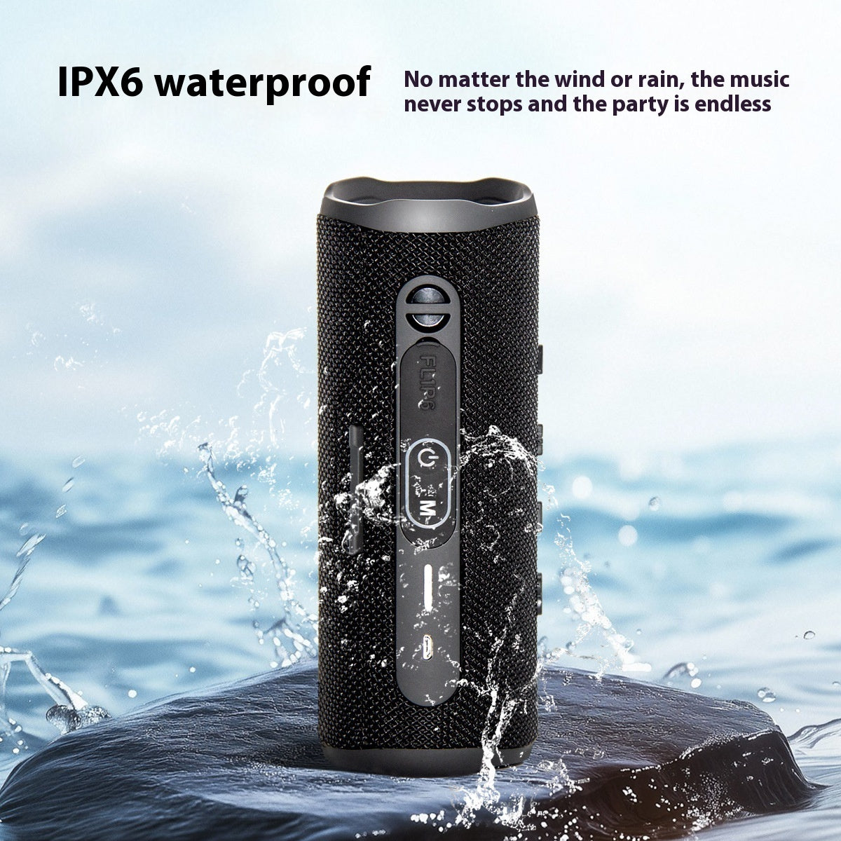 Portable Outdoor Wireless Bluetooth Speaker With Dual Speakers Long Battery Life Stereo Sound