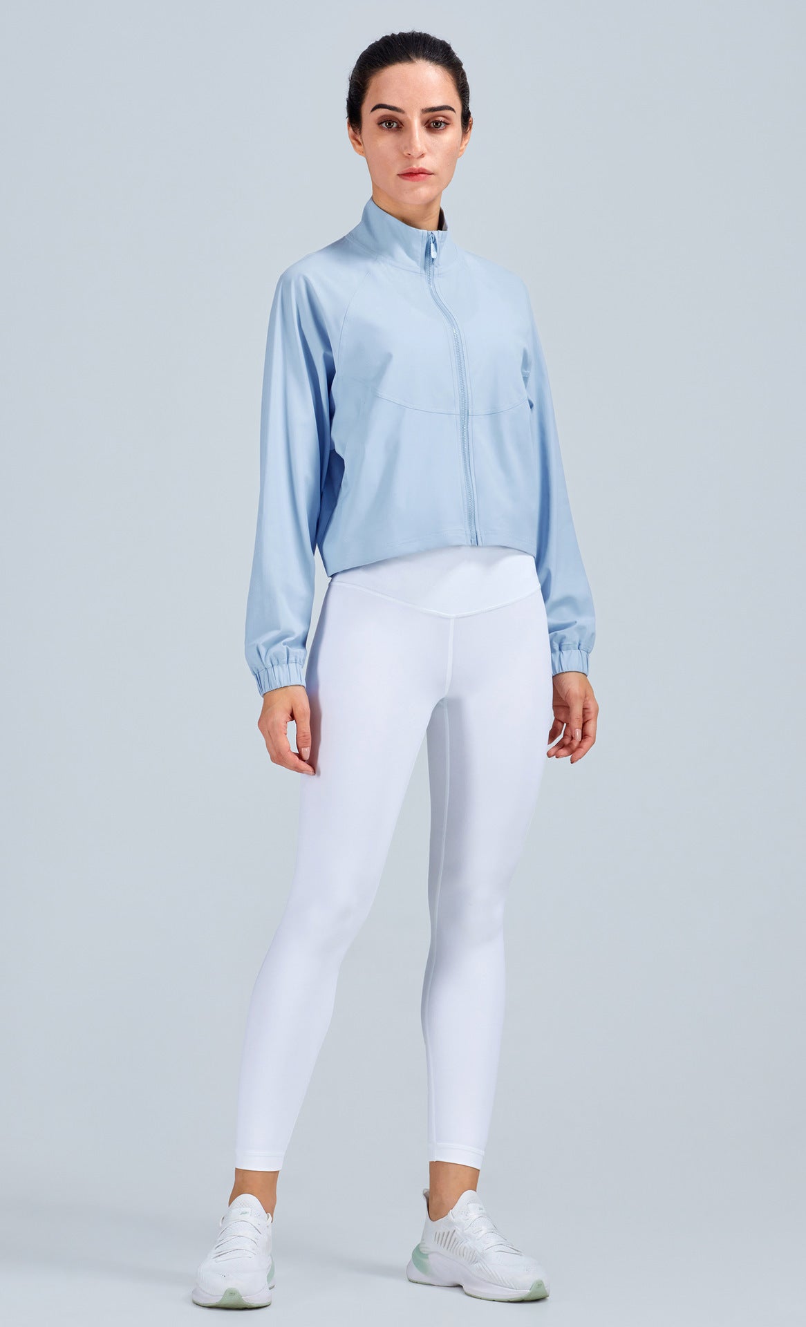 Loose Fit Casual Workout Jacket Long Sleeve Breathable Outerwear For All Seasons Nylon Lining