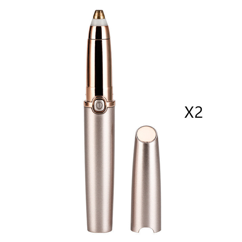 Electric Eyebrow Trimmer With ABS Body And Alloy Cutter Head Portable Grooming Tool Battery Not Included